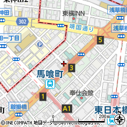 東京都中央区日本橋馬喰町1丁目周辺の地図