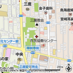 禅林寺資料館周辺の地図