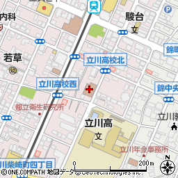 立川福祉作業所周辺の地図