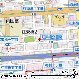 タイムズ江東橋第１４駐車場周辺の地図