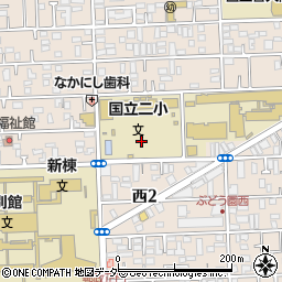 東京都国立市西周辺の地図