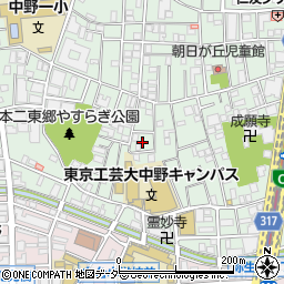 東京都中野区本町2丁目16周辺の地図