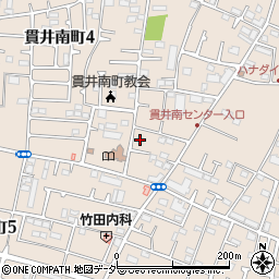 タイムズ小金井貫井南町駐車場周辺の地図