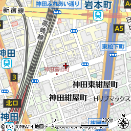 東京都千代田区神田富山町5周辺の地図
