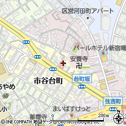 東京都新宿区市谷台町7周辺の地図