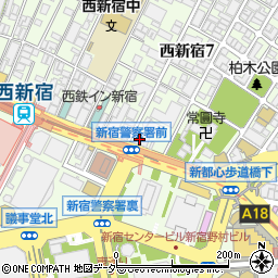 北陸銀行新宿支店 ＡＴＭ周辺の地図