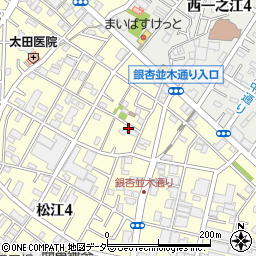 東京都江戸川区松江4丁目16-11周辺の地図