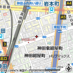 東京都千代田区神田富山町6周辺の地図