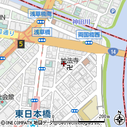 東日本橋かどわき周辺の地図