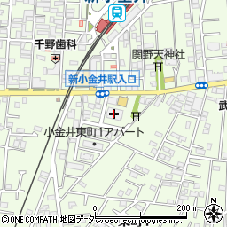 小金井市立図書館　東分室周辺の地図