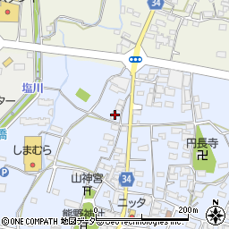 山梨県甲州市塩山熊野240-1周辺の地図