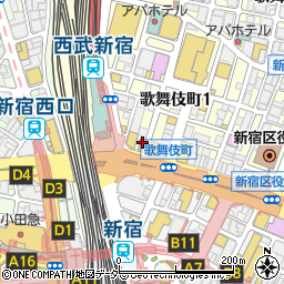 ビアポンバー GROVE 新宿店周辺の地図