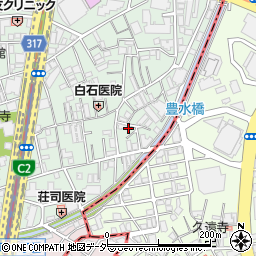 東京都中野区本町1丁目10周辺の地図