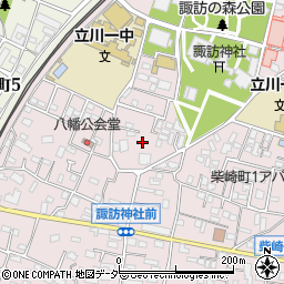 東京都立川市柴崎町1丁目周辺の地図