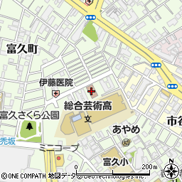 新宿区立　富久町保育園周辺の地図