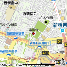 常圓寺周辺の地図