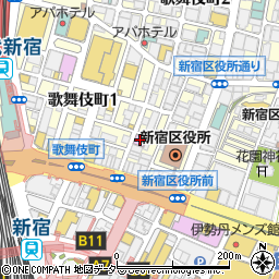 東京都新宿区歌舞伎町1丁目6-8周辺の地図