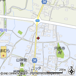 山梨県甲州市塩山熊野261周辺の地図