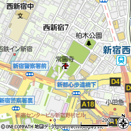 常圓寺周辺の地図
