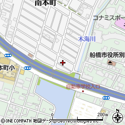 千葉県船橋市南本町42-9周辺の地図