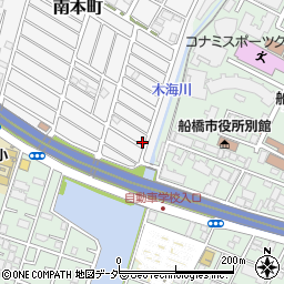 千葉県船橋市南本町41-5周辺の地図