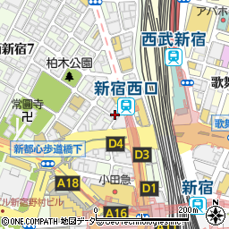 花ぜん 新宿本店周辺の地図