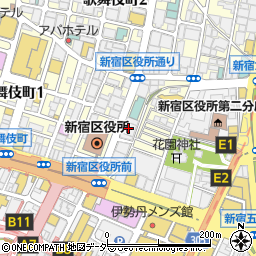 歌舞伎町ダイカンプラザ星座館周辺の地図