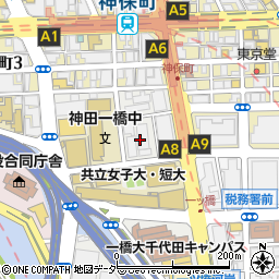 東京都千代田区一ツ橋2丁目4周辺の地図