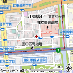 エコロパーク錦糸町第１０駐車場周辺の地図