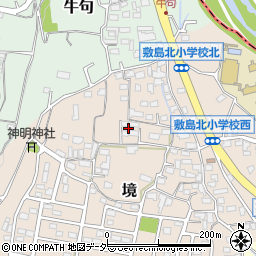 山梨県甲斐市境467周辺の地図