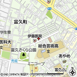東京都新宿区富久町28周辺の地図
