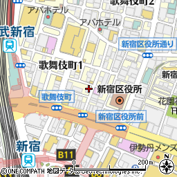 個室居酒屋 鶏蔵 とりぞう 新宿東口周辺の地図