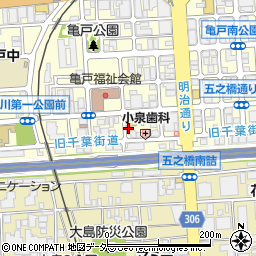 名鉄協商亀戸駅前南駐車場周辺の地図