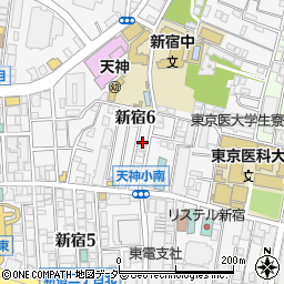 エヴァーグリーン新宿周辺の地図