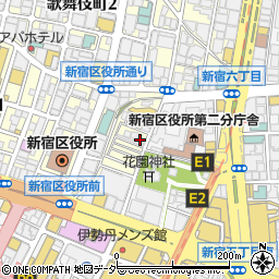 新宿三光商店街振興組合周辺の地図