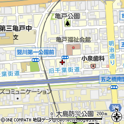 江東亀戸一郵便局 ＡＴＭ周辺の地図