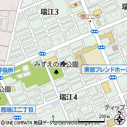 東京都江戸川区瑞江4丁目32周辺の地図