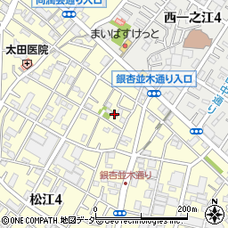 松江４丁目原会館周辺の地図
