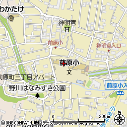 小金井市立前原小学校周辺の地図