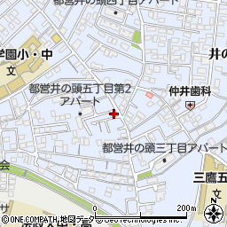 三鷹井の頭郵便局周辺の地図