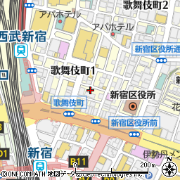 個室居酒屋 一空 ISORA 新宿東口店周辺の地図