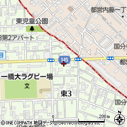 東京都国立市東3丁目8-19周辺の地図