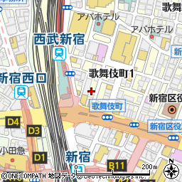 イタリアン バル COCONEEL Shinjuku周辺の地図