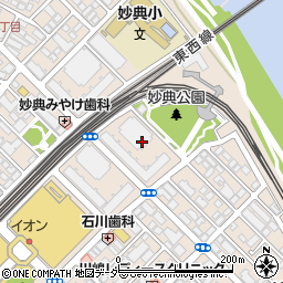 千葉県市川市妙典周辺の地図