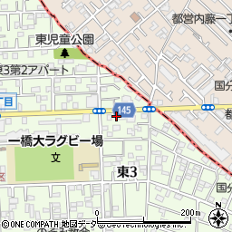 東京都国立市東3丁目8-18周辺の地図