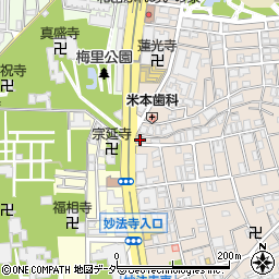 ＡＭＩフラメンコスタジオ鎌田厚子周辺の地図