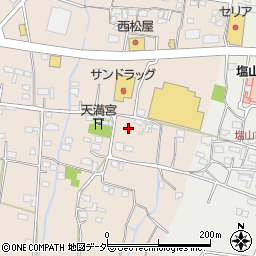 山梨県甲州市塩山下塩後964周辺の地図