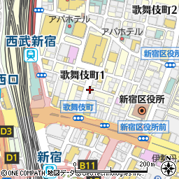 SHOTBAR MAO ANNEX SHINJUKU ショットバー マオ アネックス シンジュク周辺の地図