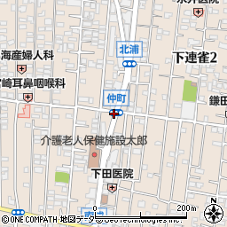 仲町通り周辺の地図