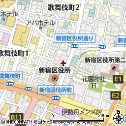 グレースバリ新宿周辺の地図